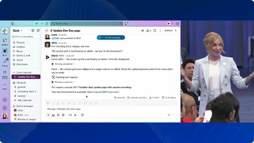 Slack Code: Preserve the PR and conversation