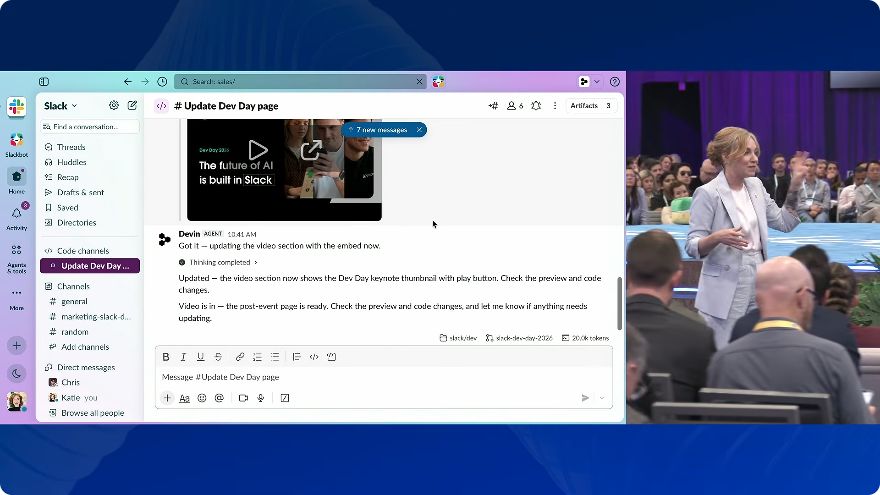 Slack Code: Multiple people contribute